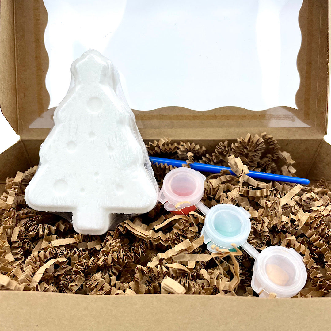 Paint Your Own Christmas Tree Bath Bomb Kit