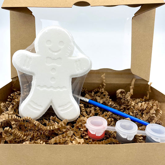 Paint Your Own Gingerbread Man Bath Bomb Kit