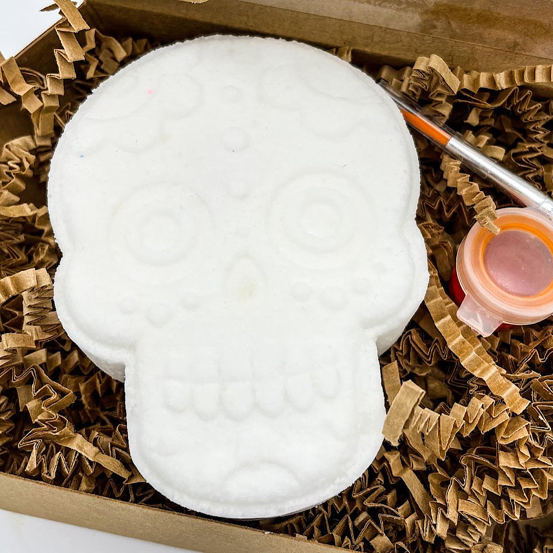 Paint Your Own Sugar Skull Bath Bomb Kit