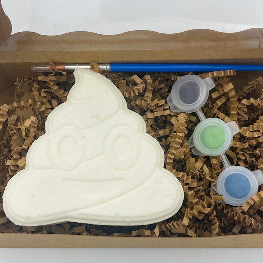 Paint Your Own Poop Emoji Bath Bomb Kit