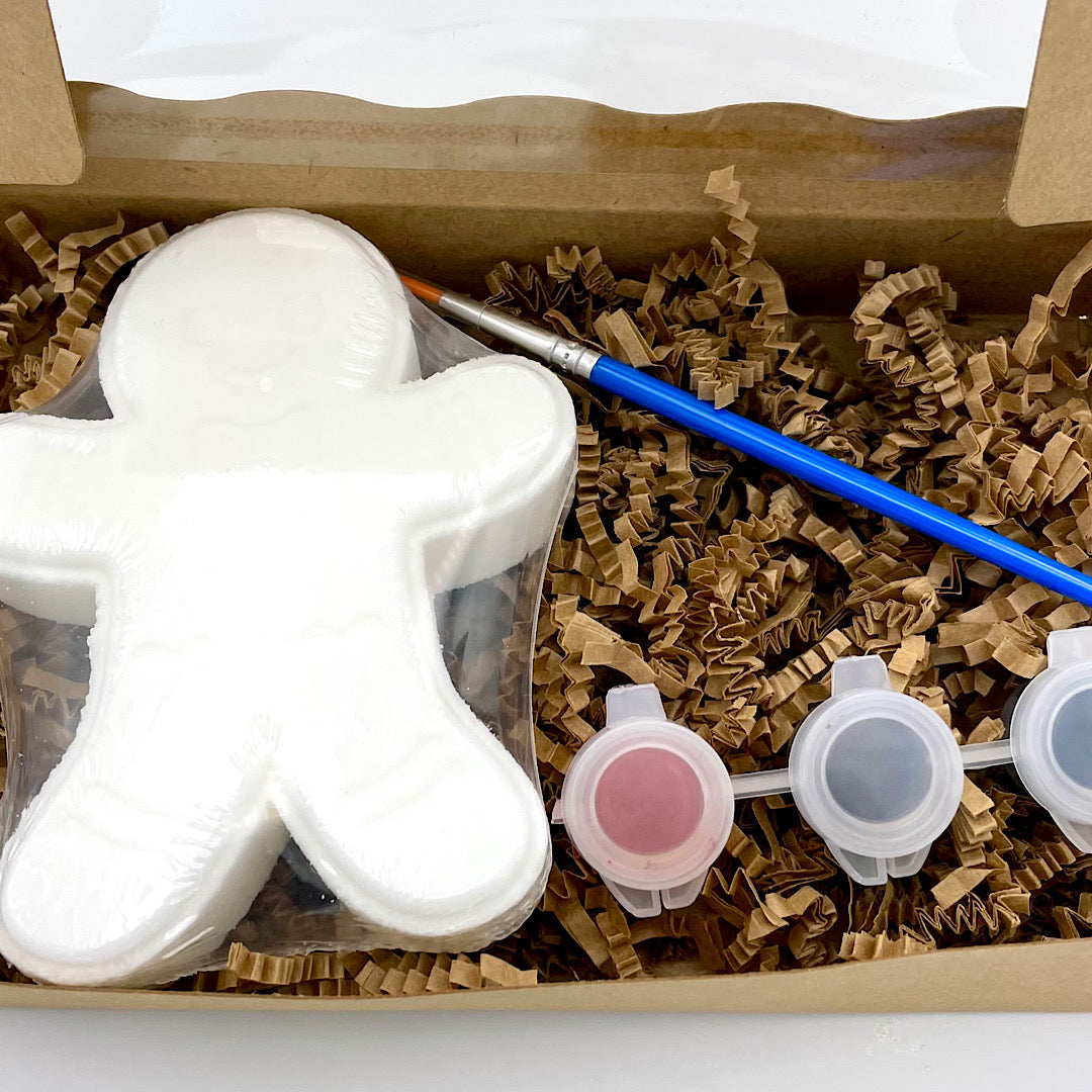 Paint Your Own Gingerbread Man Bath Bomb Kit